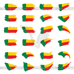 Benin flag, - vector EPS clipart