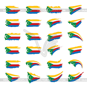 Comoros flag, - vector clipart