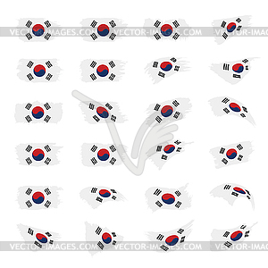 South Korean flag, - vector image