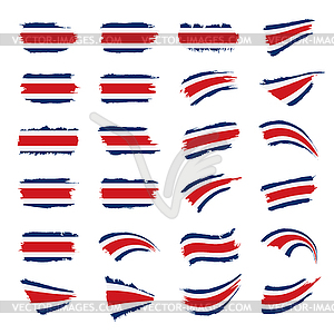 Costa Rica flag, - vector image