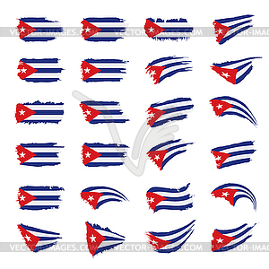 Cuba flag, - vector clipart