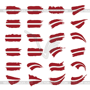 Latvia flag, - vector clip art
