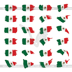 Mexican flag, - vector image