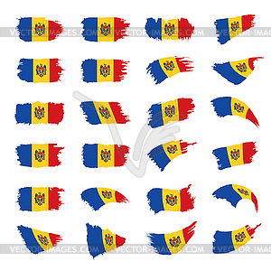 Флаг Молдовы, - векторное графическое изображение