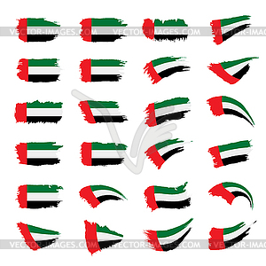 United Arab Emirates flag, - vector clipart