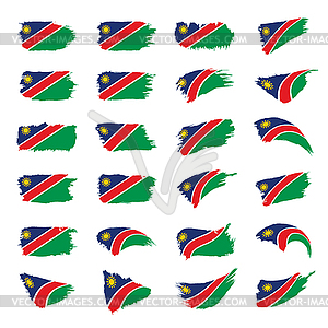 Namibia flag, - vector clipart