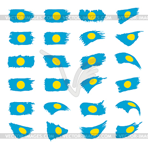 Palau flag, - vector clipart