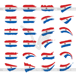 Paraguay flag, - vector EPS clipart