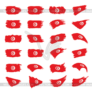 Tunisia flag, - vector clip art