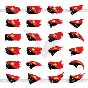 Papua New Guinea flag - vector clipart