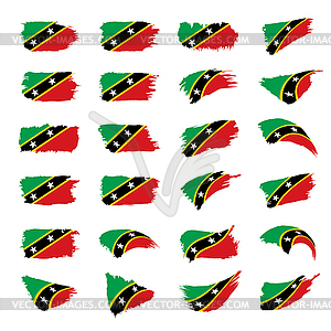 Saint Kitts and Nevis flag - vector clipart