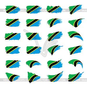 Tanzania flag, - vector image