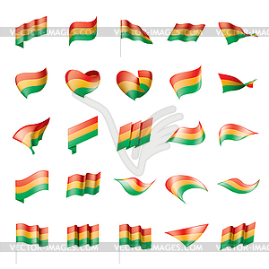 Bolivia flag, - vector clip art