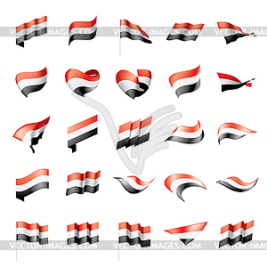 Yemeni flag, - vector image