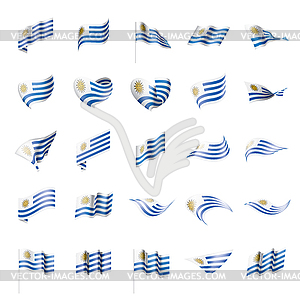 Уругвайский флаг, - векторный эскиз