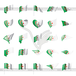 Algeria flag, - vector clipart