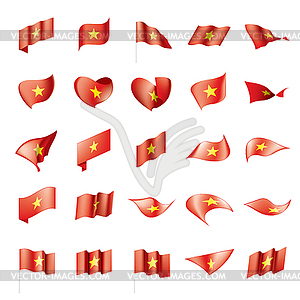 Vietnam flag, - vector image