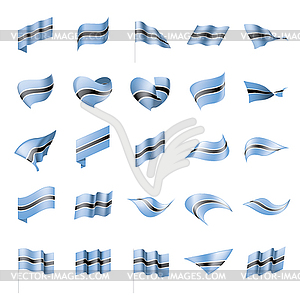 Ботсвана флаг, - векторный клипарт EPS