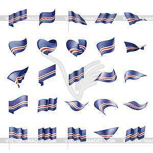 Cape Verde flag, - stock vector clipart