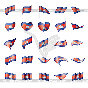 Cambodia flag, - vector image