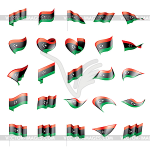 Libya flag, - vector clip art