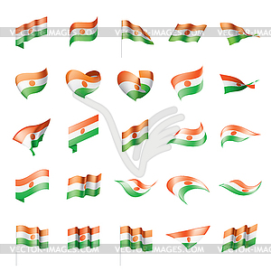 Niger flag, - vector clipart