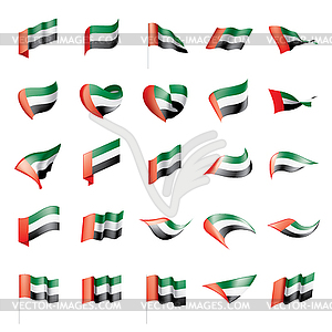 Флаг ОАЭ, - графика в векторе