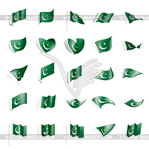 Pakistan flag, - vector image