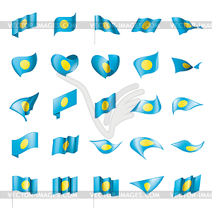 Palau flag, - vector clip art