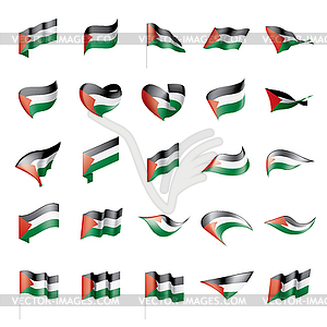 Palestine flag, - vector clipart