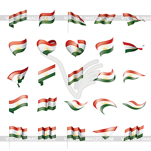 Tajikistan flag, - stock vector clipart