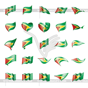 Guyana flag, - vector image