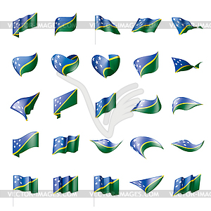 Solomon Islands flag, - royalty-free vector image