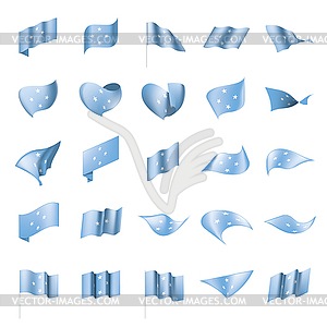 Federated States Micronesia flag - vector clip art