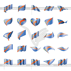 Флаг Демократической Республики Конго - графика в векторе