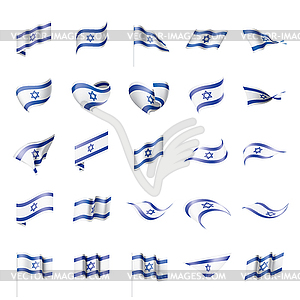 Israel flag, - vector clip art