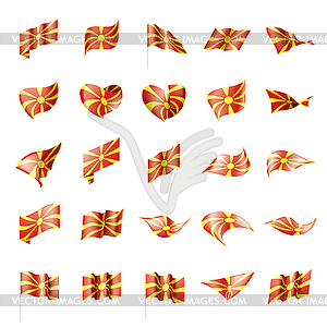 Macedonia flag, - vector image
