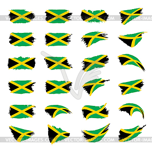 Jamaica flag, - vector image
