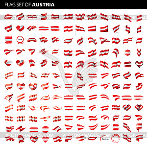 Флаг Австрии, - векторное изображение клипарта