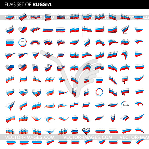 Russia flag, - vector clip art