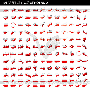 Poland flag, - vector image