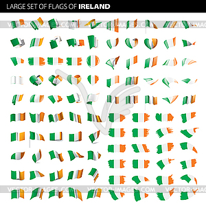 Ireland flag, - vector clipart