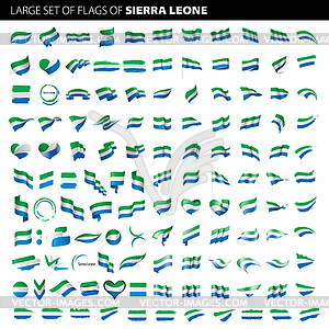 Sierra Leone flag, - vector image