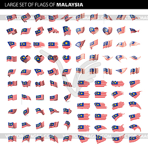 Malaysia flag, - vector clipart