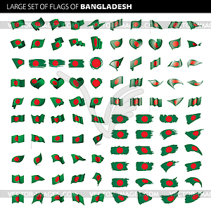 Bangladesh flag, - vector clipart