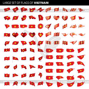 Вьетнамский флаг, - векторная графика
