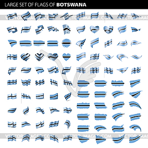 Botswana flag, - vector image