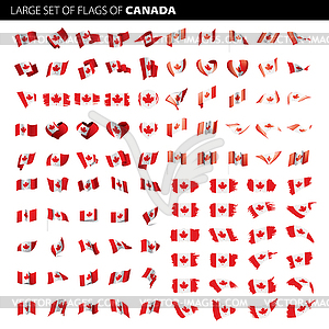 Canada flag, - vector clipart