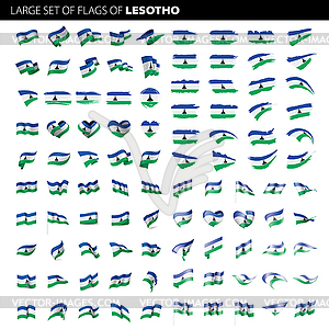 Lesotho flag, - vector image