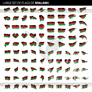 Malawi flag, - vector clip art